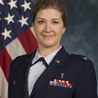 Dr. Moore in her U.S. Air Force uniform