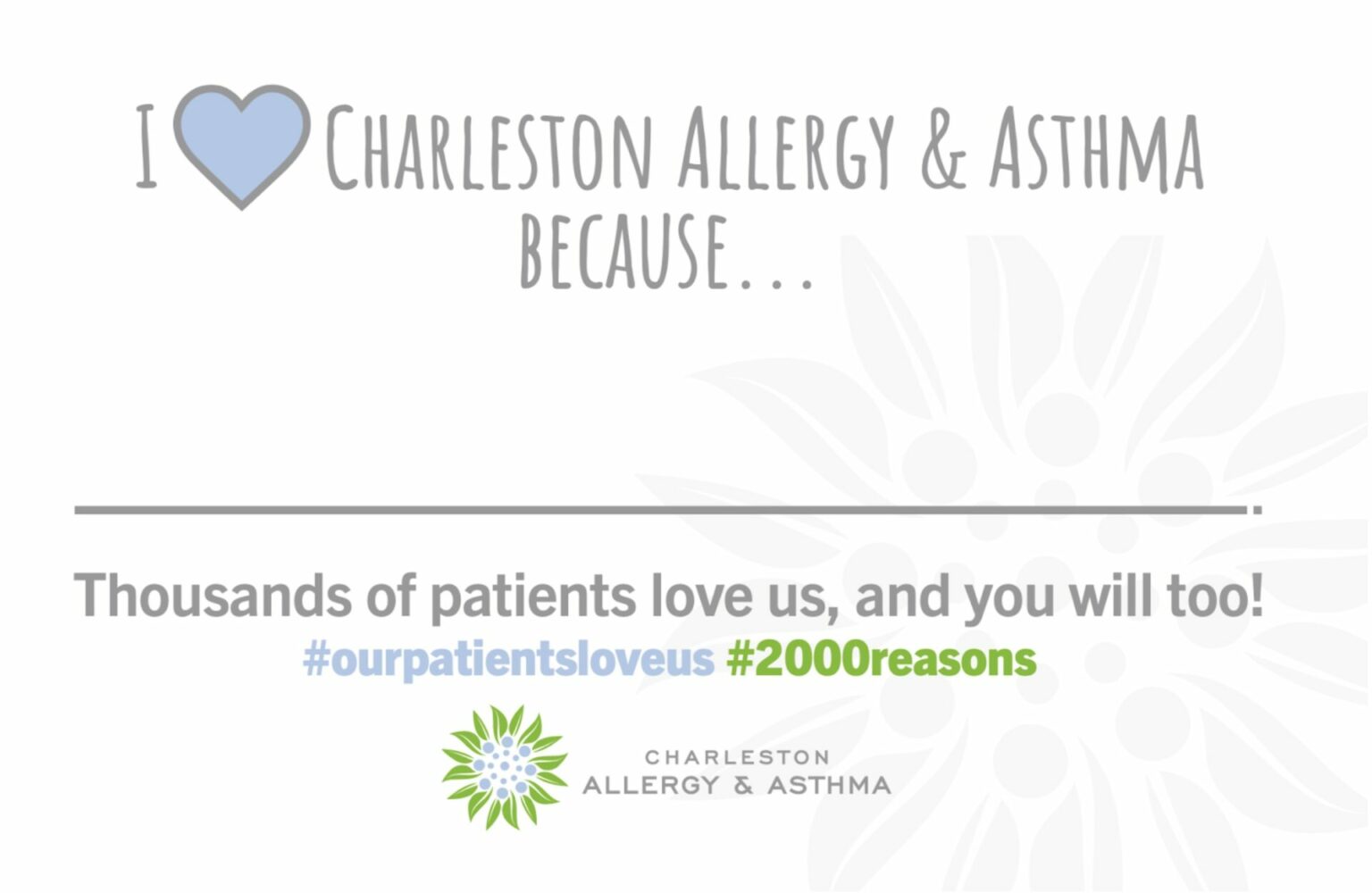 Share Why You Love Charleston Allergy & Asthma!